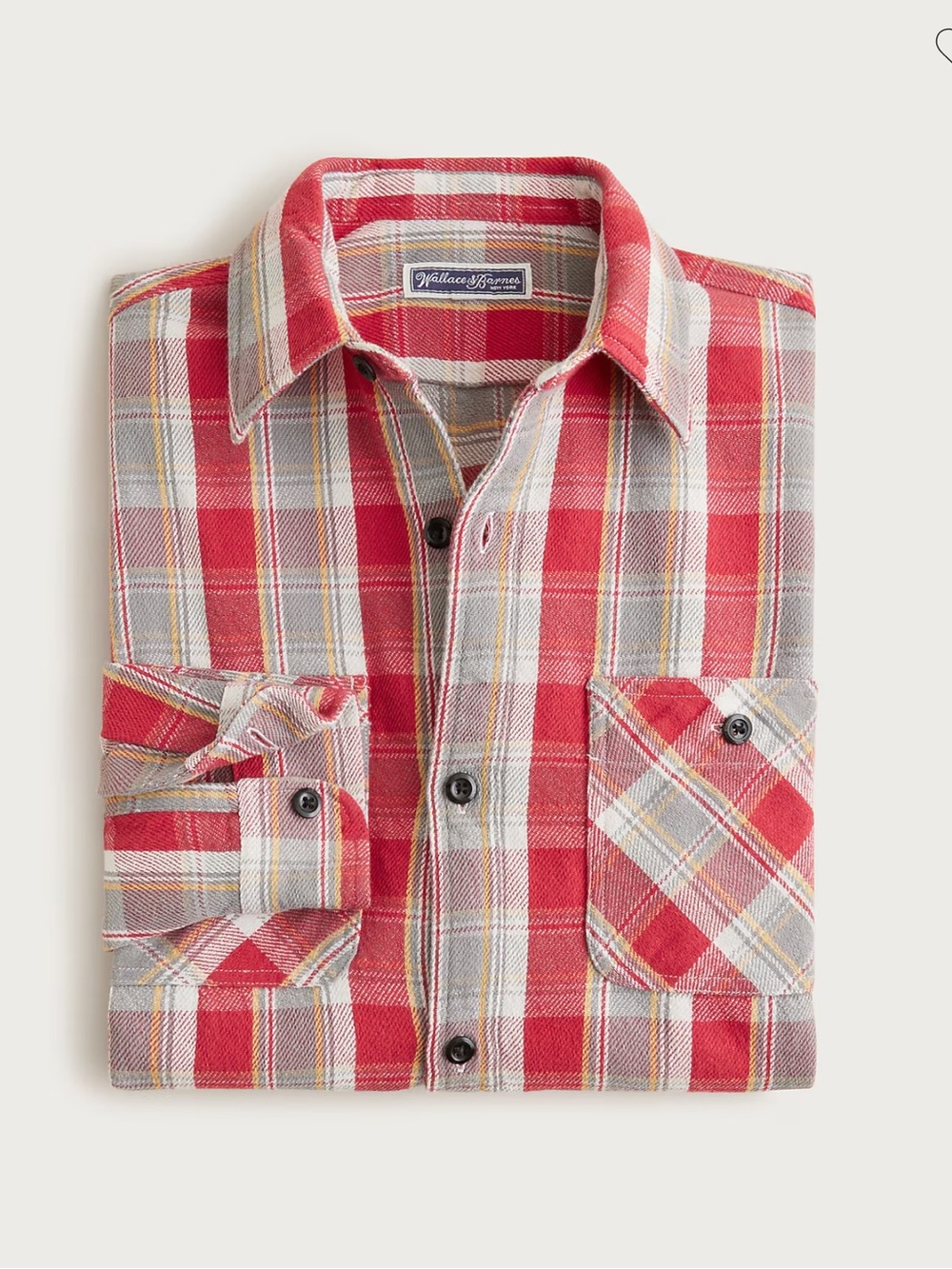 J.Crew Wallace & Barnes cotton twill workshirt in plaid